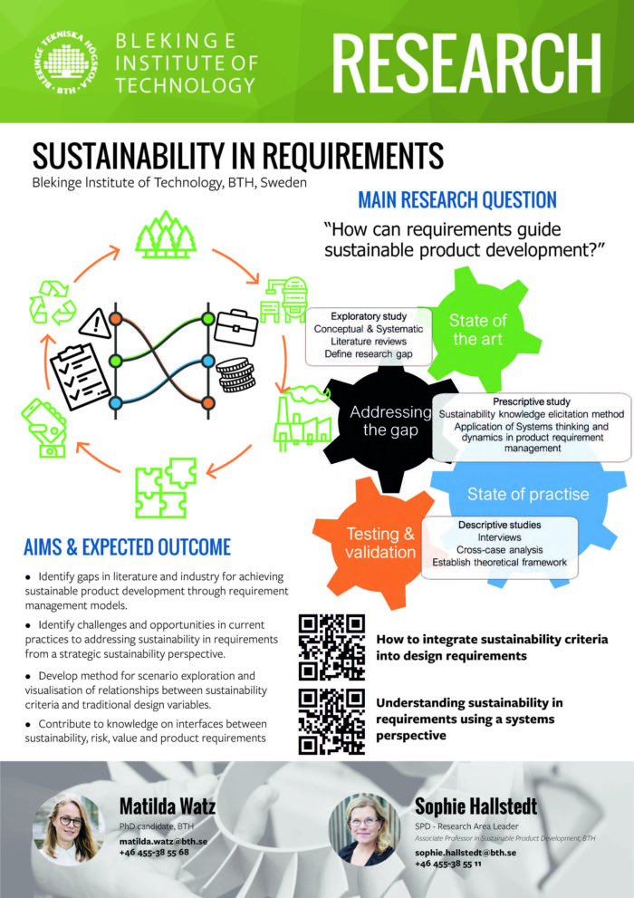 Image of poster Sustainability in requirements