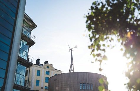 Foto på byggnader, Campus Gräsvik, Karlskrona
