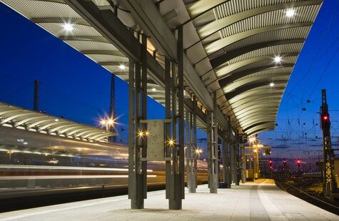 Photo of a train station