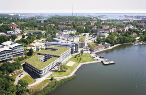 Flygfoto över Campus Karlskrona