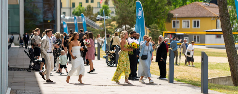 Studenter på avslutning